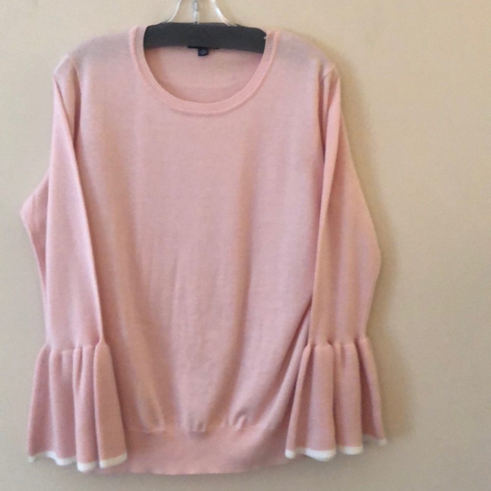 Pink cotton sweater light and airy
